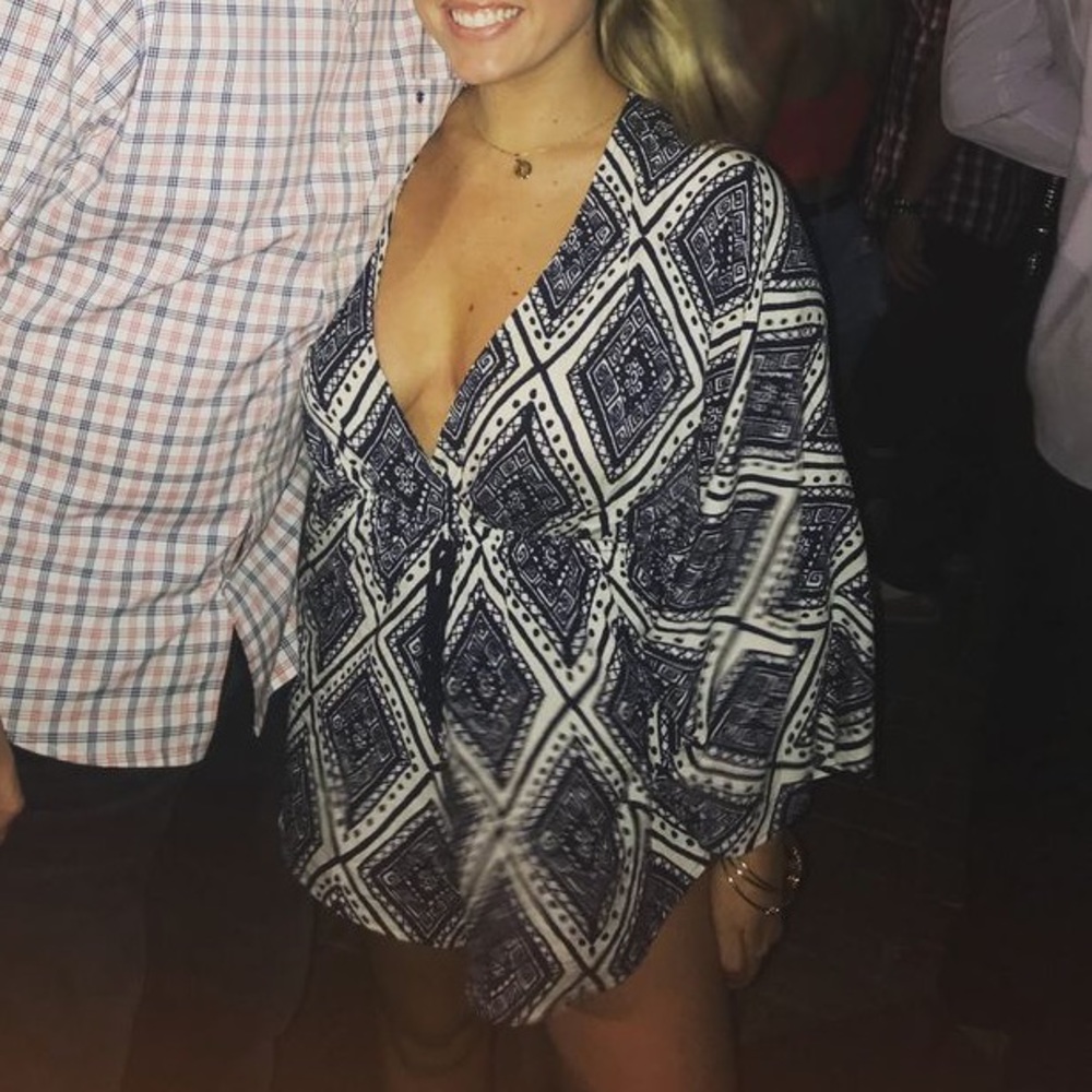 Fashion Nova Low Plunge Romper